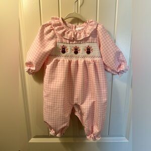 Thanksgiving 6m Girl Long Romper